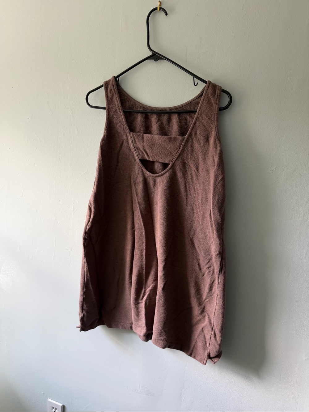 Bae. Brown Maternity Mini Dress with Back Cutout